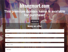 Tablet Screenshot of bhangmart.com
